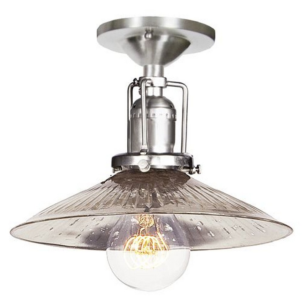 JVI Designs-1202-17 S1-SR-Union Square - One Light Flush Mount   Union Square - One Light Flush Mount